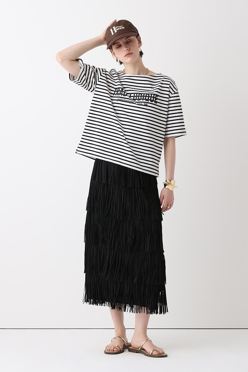 【アルアバイル/allureville】のプリーツフリンジスカート 人気、トレンドファッション・服の通販 founy(ファニー) 　ファッション　Fashion　レディースファッション　Fashion for Women　スカート　Skirts　ロングスカート　Long Skirts / Maxi & Midi Skirts　シンプル　Simple, Minimal　セットアップ　Set-Up, Coordinated Outfit　フリンジ　Fringe, Tassel　プリーツ　Pleats, Pleated　ボトム　Bottoms, Lower Wear　ランダム　Random, Irregular　ロング　Long, Long-Length　新作・新入荷　New Arrivals / New In　other-6|ID: prp329100004873968 ipo3291000000036354129