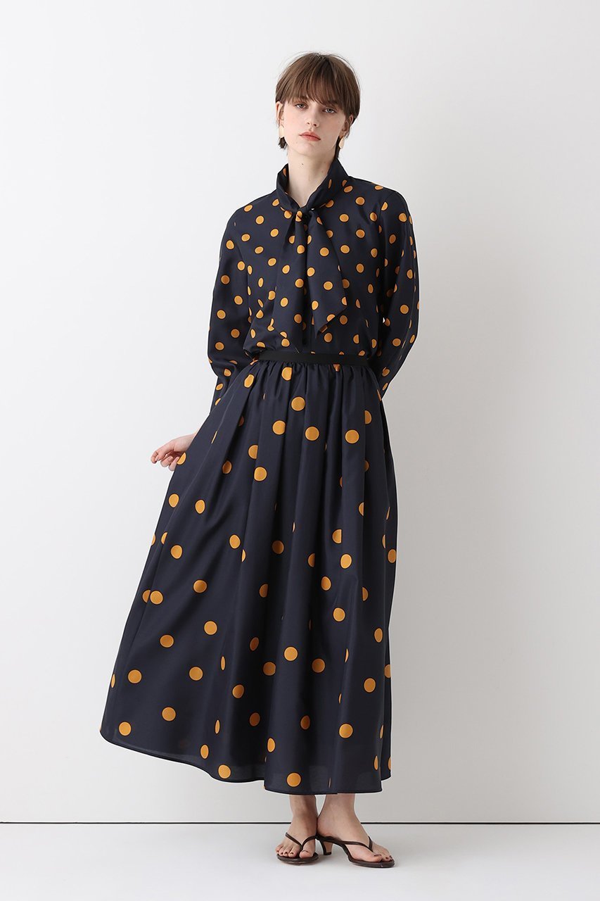 【アルアバイル/allureville】のポルカドットスカート 大人の最旬トレンドファッション＆コーディネート founy(ファウニー) 　ファッション　Fashion　レディースファッション　Fashion for Women　スカート　Skirts　ロングスカート　Long Skirts / Maxi & Midi Skirts　シンプル　Simple, Minimal　ドット　Polka Dot, Dot Pattern　ロング　Long, Long-Length　エレガント 上品　Elegant　other-2|ID: prp329100004873970 ipo3291000000037239392