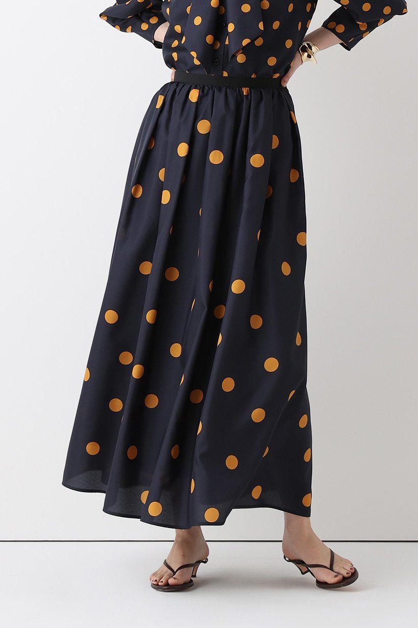 【アルアバイル/allureville】のポルカドットスカート 大人の最旬トレンドファッション＆コーディネート founy(ファウニー) 　ファッション　Fashion　レディースファッション　Fashion for Women　スカート　Skirts　ロングスカート　Long Skirts / Maxi & Midi Skirts　シンプル　Simple, Minimal　ドット　Polka Dot, Dot Pattern　ロング　Long, Long-Length　エレガント 上品　Elegant　other-3|ID: prp329100004873970 ipo3291000000037239393