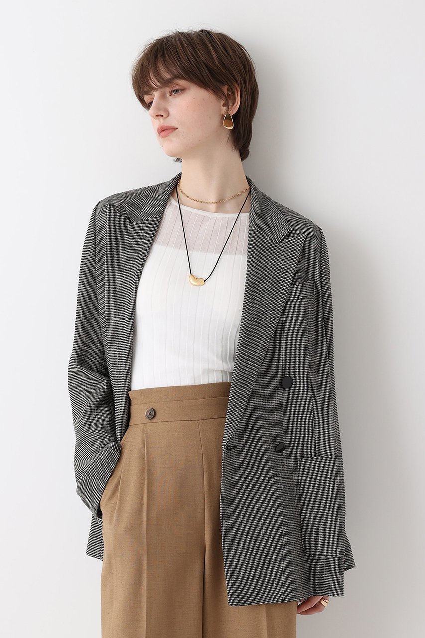 【アルアバイル/allureville】のトリッカーカラミダブルジャケット 大人の最旬トレンドファッション＆コーディネート founy(ファウニー) 　ファッション　Fashion　レディースファッション　Fashion for Women　アウター　Coat / Outerwear Collection　レディースジャケット・軽アウター　Jackets　ジャケット　Jacket, Outerwear　デニム　Denim, Jeans Material　ボトム　Bottoms, Lower Wear　マニッシュ　Mannish, Boyish　羽織　Haori, Light Jacket　other-7|ID: prp329100004873974 ipo3291000000036945535