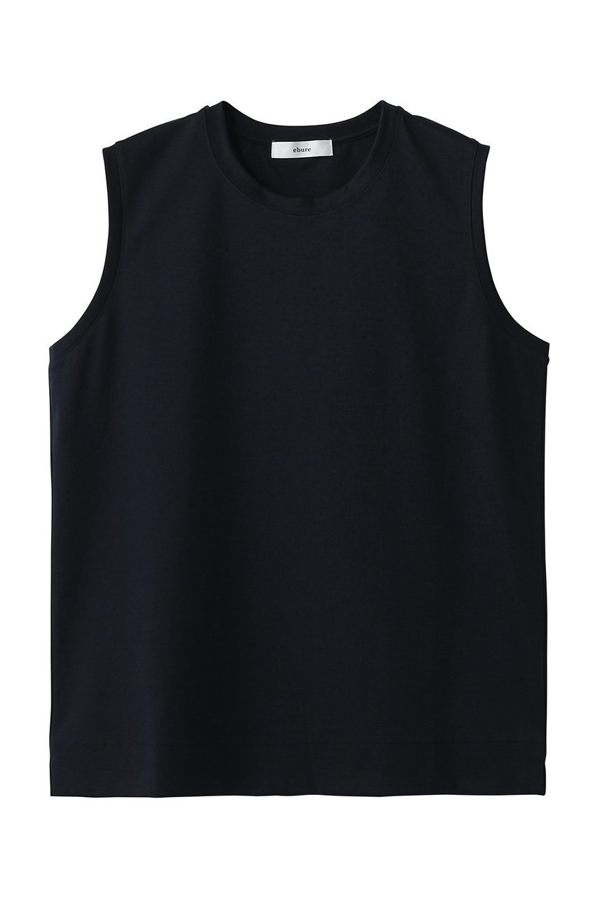 【エブール/ebure】のスーピマコットンスタンダード ノースリーブトップス インテリア・キッズ・メンズ・レディースファッション・服の通販 founy(ファウニー) 　ファッション　Fashion　レディースファッション　Fashion for Women　トップス・カットソー　Cut & Sew Tops　キャミソール&ノースリーブ　Camisoles & Sleeveless Tops　シャツ・ブラウス・オフィスカジュアル　Elegant Blouses & Button-Ups　ロングTシャツ・Tシャツ　Longline T-Shirts & Tees　カットソー・ベーシックTシャツ　Cut-and-Sewn Tops / Stretch Tees & Basics　キャミソール　Camisole, Spaghetti Strap Top　シルケット　Silket, Silky Cotton　タンク　Tank Top, Sleeveless Top　バランス　Balance, Style Balance　定番　Standard, Basic Item　ネイビー|ID: prp329100004873979 ipo3291000000037019316