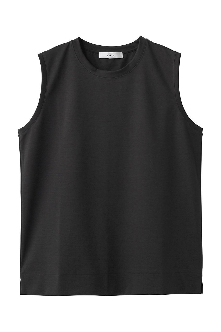 【エブール/ebure】のスーピマコットンスタンダード ノースリーブトップス インテリア・キッズ・メンズ・レディースファッション・服の通販 founy(ファニー) 　ファッション　Fashion　レディースファッション　Fashion for Women　トップス・カットソー　Cut & Sew Tops　キャミソール&ノースリーブ　Camisoles & Sleeveless Tops　シャツ・ブラウス・オフィスカジュアル　Elegant Blouses & Button-Ups　ロングTシャツ・Tシャツ　Longline T-Shirts & Tees　カットソー・ベーシックTシャツ　Cut-and-Sewn Tops / Stretch Tees & Basics　キャミソール　Camisole, Spaghetti Strap Top　シルケット　Silket, Silky Cotton　タンク　Tank Top, Sleeveless Top　バランス　Balance, Style Balance　定番　Standard, Basic Item　新作・新入荷　New Arrivals / New In　ダークグレー|ID: prp329100004873983 ipo3291000000036354221