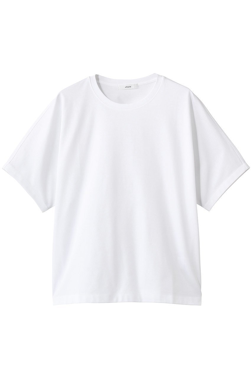 【エブール/ebure】のスーピマコットンスタンダード クルーネックカットソー インテリア・キッズ・メンズ・レディースファッション・服の通販 founy(ファニー) 　ファッション　Fashion　レディースファッション　Fashion for Women　トップス・カットソー　Cut & Sew Tops　シャツ・ブラウス・オフィスカジュアル　Elegant Blouses & Button-Ups　ロングTシャツ・Tシャツ　Longline T-Shirts & Tees　カットソー・ベーシックTシャツ　Cut-and-Sewn Tops / Stretch Tees & Basics　ショート　Short, Short Length　シルケット　Silket, Silky Cotton　スリーブ　Sleeve, Long Sleeve / Short Sleeve　定番　Standard, Basic Item　新作・新入荷　New Arrivals / New In　ホワイト|ID: prp329100004873985 ipo3291000000036354237
