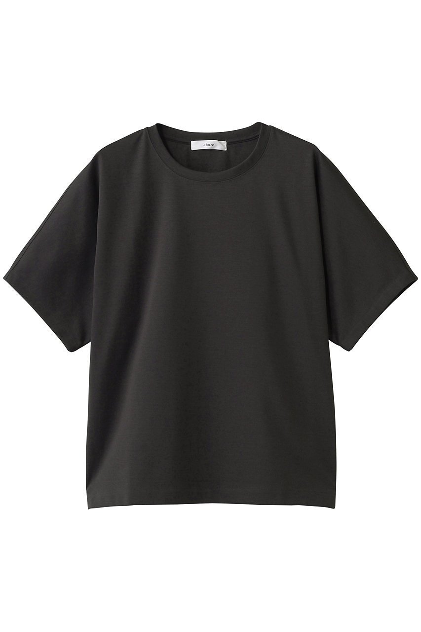 【エブール/ebure】のスーピマコットンスタンダード クルーネックカットソー インテリア・キッズ・メンズ・レディースファッション・服の通販 founy(ファニー) 　ファッション　Fashion　レディースファッション　Fashion for Women　トップス・カットソー　Cut & Sew Tops　シャツ・ブラウス・オフィスカジュアル　Elegant Blouses & Button-Ups　ロングTシャツ・Tシャツ　Longline T-Shirts & Tees　カットソー・ベーシックTシャツ　Cut-and-Sewn Tops / Stretch Tees & Basics　ショート　Short, Short Length　シルケット　Silket, Silky Cotton　スリーブ　Sleeve, Long Sleeve / Short Sleeve　定番　Standard, Basic Item　新作・新入荷　New Arrivals / New In　ダークグレー|ID: prp329100004873985 ipo3291000000036354241