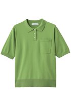 【エブール/ebure】のハイクラスコンパクトコットン ポロカラーニットトップス 人気、トレンドファッション・服の通販 founy(ファニー) ファッション Fashion レディースファッション Fashion for Women トップス・カットソー Cut & Sew Tops ニット Knit Tops & Sweaters カジュアルプルオーバー・ニットトップス Pullovers & Knit Tops / Casual Pullovers アクセサリー Fashion Accessories コンパクト Compact, Small Size スタンダード Standard, Basic ポケット Pocket, Pocket Detail 新作・新入荷 New Arrivals / New In thumbnail グリーン|ID: prp329100004873986 ipo3291000000036354257