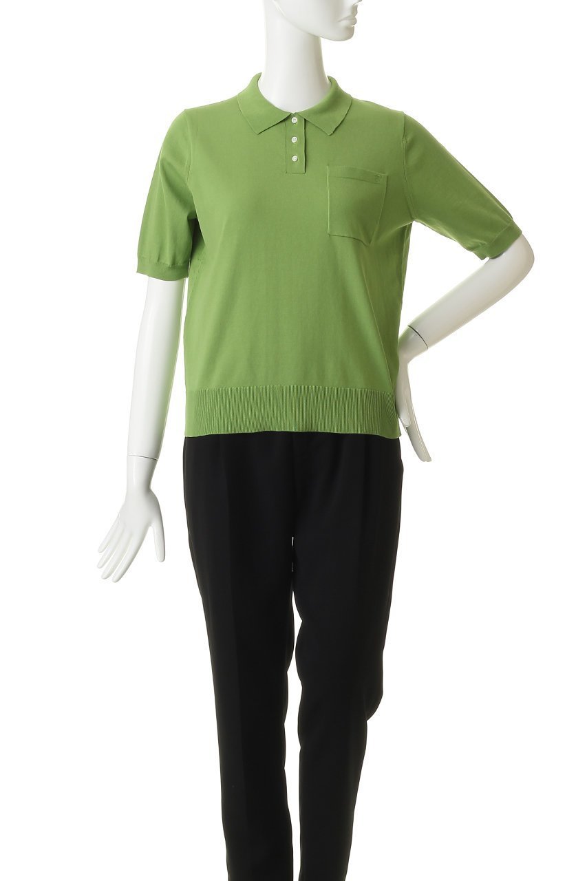 【エブール/ebure】のハイクラスコンパクトコットン ポロカラーニットトップス 人気、トレンドファッション・服の通販 founy(ファニー) 　ファッション　Fashion　レディースファッション　Fashion for Women　トップス・カットソー　Cut & Sew Tops　ニット　Knit Tops & Sweaters　カジュアルプルオーバー・ニットトップス　Pullovers & Knit Tops / Casual Pullovers　アクセサリー　Fashion Accessories　コンパクト　Compact, Small Size　スタンダード　Standard, Basic　ポケット　Pocket, Pocket Detail　新作・新入荷　New Arrivals / New In　other-2|ID: prp329100004873987 ipo3291000000036354262