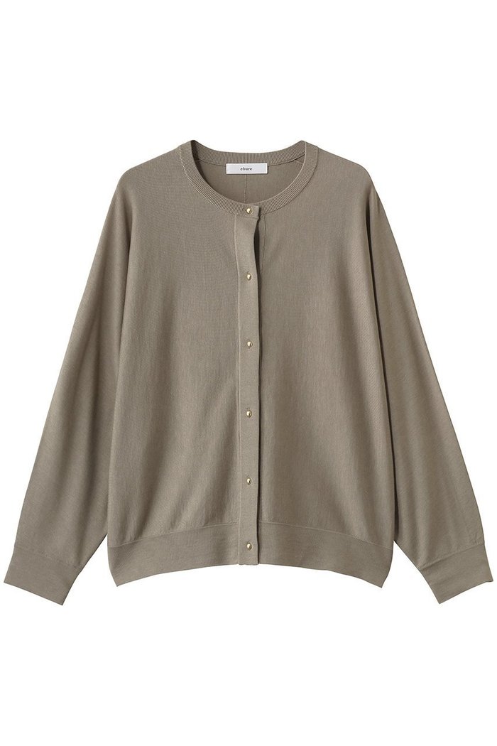 【エブール/ebure】のライトシルクコットン クルーネックニットカーディガン インテリア・キッズ・メンズ・レディースファッション・服の通販 founy(ファニー) https://founy.com/ ファッション Fashion レディースファッション Fashion for Women トップス・カットソー Cut & Sew Tops ニット Knit Tops & Sweaters カーディガン・羽織り Layered Style Cardigans カーディガン Cardigan, Knitwear シルク Silk, 100% Silk スタンダード Standard, Basic バランス Balance, Style Balance パターン Pattern, Design Print エレガント 上品 Elegant |ID: prp329100004873991 ipo3291000000036354286