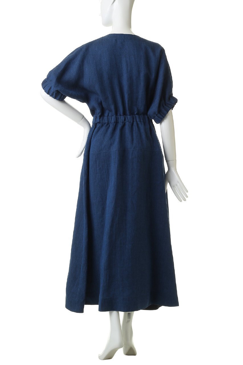 【エブール/ebure】のピュアリネンヘリンボーン ギャザースリーブワンピース 人気、トレンドファッション・服の通販 founy(ファニー) 　ファッション　Fashion　レディースファッション　Fashion for Women　ワンピース　Dresses　チュニック　Tunic Tops & Dresses　イタリア　Italy　ギャザー　Gathered, Ruffled　チュニック　Tunic, Long Top　リネン　Linen, Linen Fabric　リボン　Ribbon, Bow　エレガント 上品　Elegant　新作・新入荷　New Arrivals / New In　other-4|ID: prp329100004874004 ipo3291000000036354407