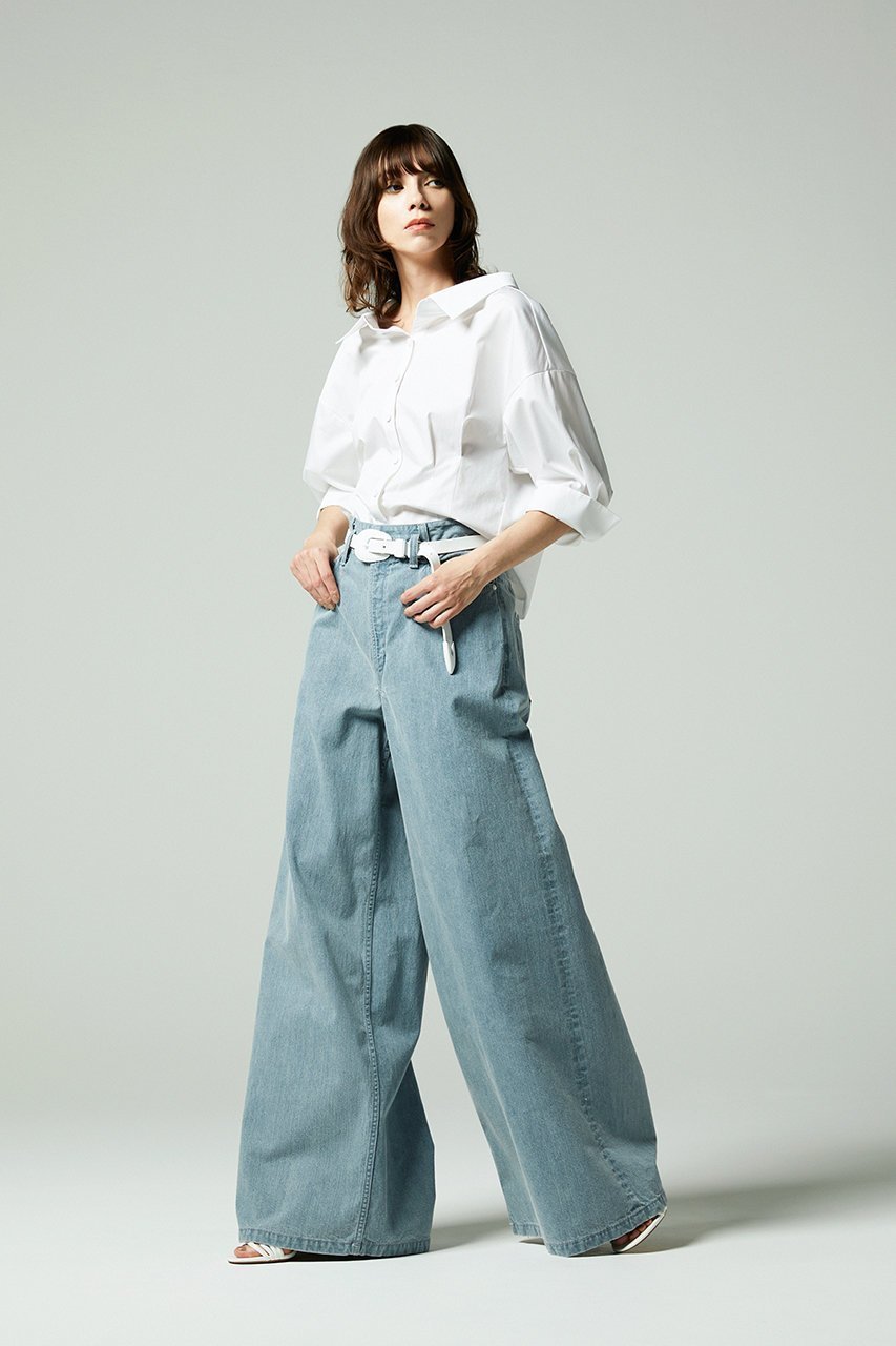 【オーヴィル/EAUVIRE】のワイドレッグデニムパンツ 人気、トレンドファッション・服の通販 founy(ファニー) ファッション Fashion レディースファッション Fashion for Women パンツ Pants & Trousers デニムパンツ・ジーンズ・美脚デニム Denim Jeans & Pants コイン Coin, Coin Design デニム Denim, Jeans Material バランス Balance, Style Balance パッチ Patch, Appliqué ブリーチ Bleach, Washed Finish ワイド Wide, Wide Fit 新作・新入荷 New Arrivals / New In 日本製 Made In Japan other-8|ID: prp329100004874008 ipo3291000000036354450