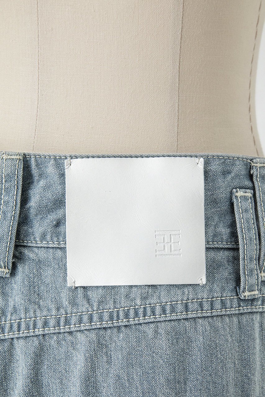 【オーヴィル/EAUVIRE】のワイドレッグデニムパンツ 人気、トレンドファッション・服の通販 founy(ファニー) 　ファッション　Fashion　レディースファッション　Fashion for Women　パンツ　Pants & Trousers　デニムパンツ・ジーンズ・美脚デニム　Denim Jeans & Pants　コイン　Coin, Coin Design　デニム　Denim, Jeans Material　バランス　Balance, Style Balance　パッチ　Patch, Appliqué　ブリーチ　Bleach, Washed Finish　ワイド　Wide, Wide Fit　新作・新入荷　New Arrivals / New In　日本製　Made In Japan　other-7|ID: prp329100004874009 ipo3291000000036354448