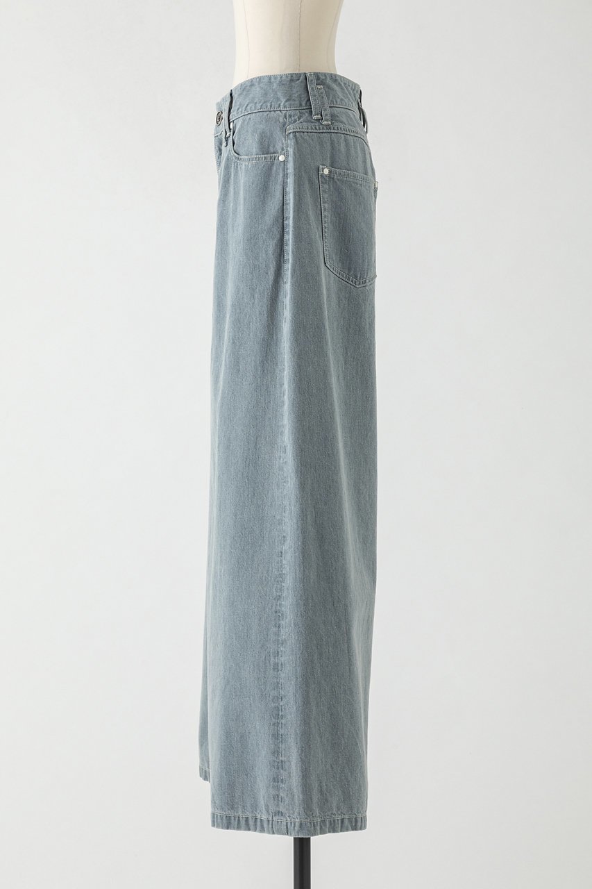 【オーヴィル/EAUVIRE】のワイドレッグデニムパンツ 人気、トレンドファッション・服の通販 founy(ファニー) 　ファッション　Fashion　レディースファッション　Fashion for Women　パンツ　Pants & Trousers　デニムパンツ・ジーンズ・美脚デニム　Denim Jeans & Pants　コイン　Coin, Coin Design　デニム　Denim, Jeans Material　バランス　Balance, Style Balance　パッチ　Patch, Appliqué　ブリーチ　Bleach, Washed Finish　ワイド　Wide, Wide Fit　日本製　Made In Japan　other-2|ID: prp329100004874009 ipo3291000000036957970