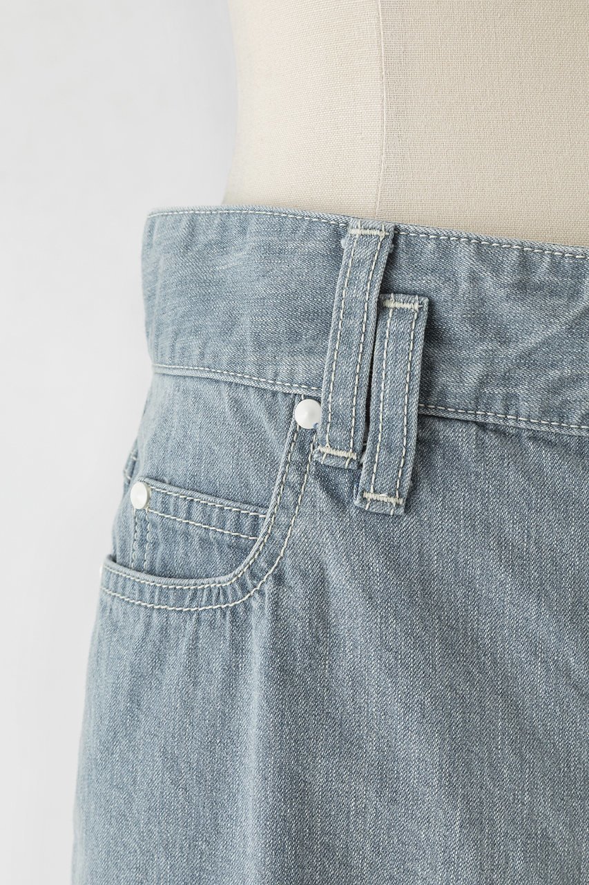 【オーヴィル/EAUVIRE】のワイドレッグデニムパンツ 人気、トレンドファッション・服の通販 founy(ファニー) 　ファッション　Fashion　レディースファッション　Fashion for Women　パンツ　Pants & Trousers　デニムパンツ・ジーンズ・美脚デニム　Denim Jeans & Pants　コイン　Coin, Coin Design　デニム　Denim, Jeans Material　バランス　Balance, Style Balance　パッチ　Patch, Appliqué　ブリーチ　Bleach, Washed Finish　ワイド　Wide, Wide Fit　日本製　Made In Japan　other-5|ID: prp329100004874009 ipo3291000000036957974