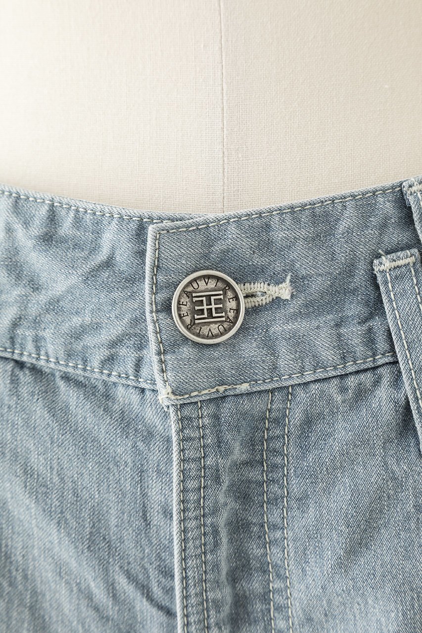 【オーヴィル/EAUVIRE】のワイドレッグデニムパンツ 人気、トレンドファッション・服の通販 founy(ファニー) 　ファッション　Fashion　レディースファッション　Fashion for Women　パンツ　Pants & Trousers　デニムパンツ・ジーンズ・美脚デニム　Denim Jeans & Pants　コイン　Coin, Coin Design　デニム　Denim, Jeans Material　バランス　Balance, Style Balance　パッチ　Patch, Appliqué　ブリーチ　Bleach, Washed Finish　ワイド　Wide, Wide Fit　日本製　Made In Japan　other-6|ID: prp329100004874009 ipo3291000000036957976