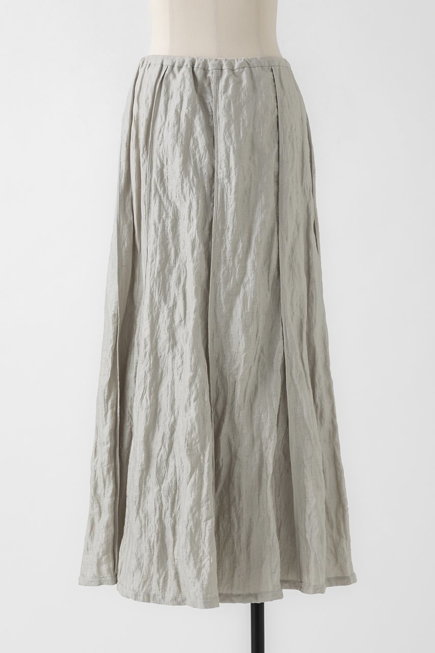 【オーヴィル/EAUVIRE】のメタルワッシャーマキシスカート インテリア・キッズ・メンズ・レディースファッション・服の通販 founy(ファニー) ファッション Fashion レディースファッション Fashion for Women スカート Skirts ロングスカート Long Skirts / Maxi & Midi Skirts イタリア Italy シャンブレー Chambray, Denim-Like Fabric シルク Silk, 100% Silk パイピング Piping, Trim Design メタル Metal, Metal Parts ラグジュアリー Luxury, Elegant ロング Long, Long-Length ワッシャー Washer, Crinkled Finish 新作・新入荷 New Arrivals / New In ライトグレー|ID: prp329100004874013 ipo3291000000036354472
