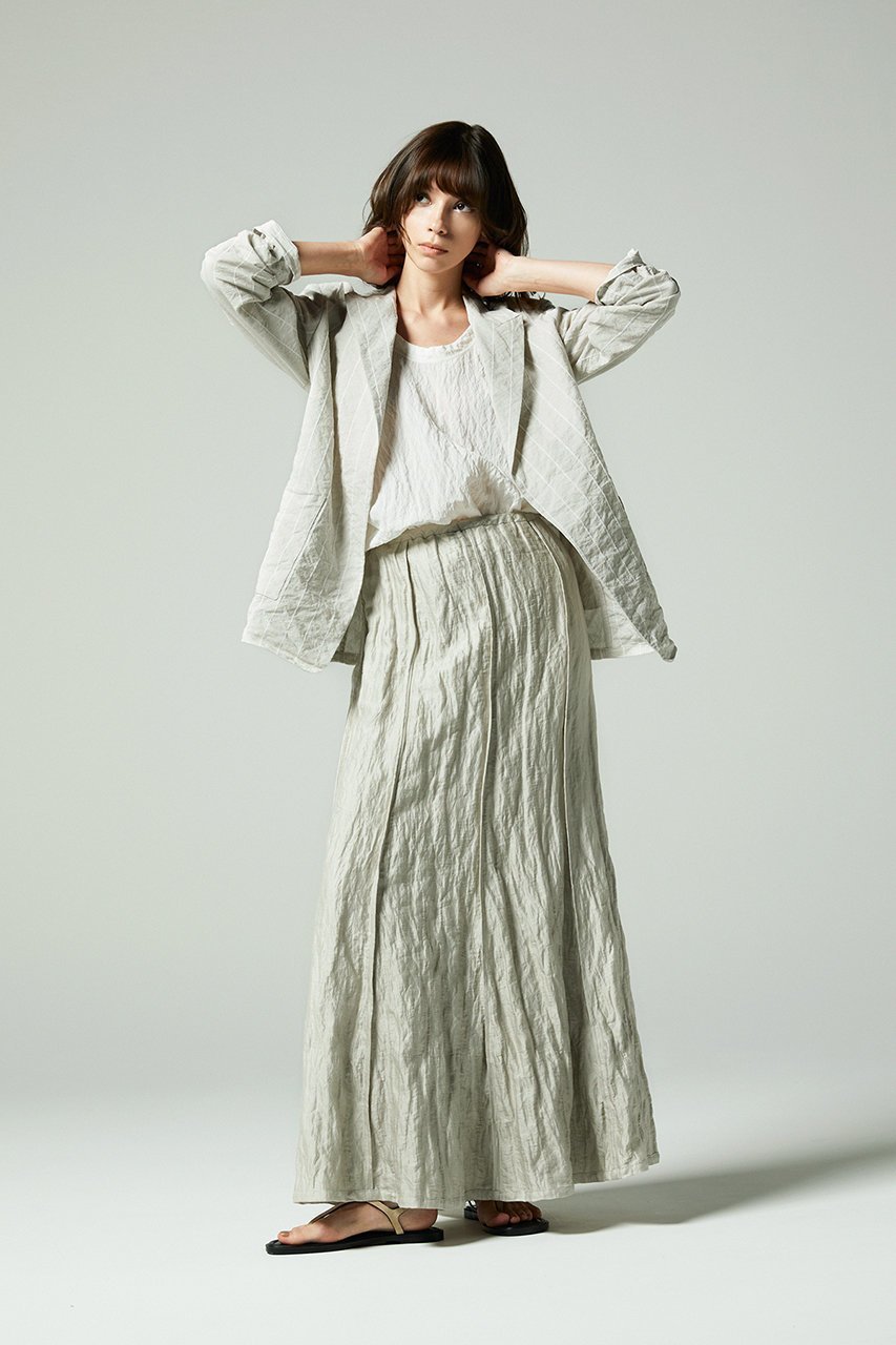 【オーヴィル/EAUVIRE】のメタルワッシャーマキシスカート 人気、トレンドファッション・服の通販 founy(ファニー) ファッション Fashion レディースファッション Fashion for Women スカート Skirts ロングスカート Long Skirts / Maxi & Midi Skirts イタリア Italy シャンブレー Chambray, Denim-Like Fabric シルク Silk, 100% Silk パイピング Piping, Trim Design メタル Metal, Metal Parts ラグジュアリー Luxury, Elegant ロング Long, Long-Length ワッシャー Washer, Crinkled Finish 新作・新入荷 New Arrivals / New In other-8|ID: prp329100004874013 ipo3291000000036354487