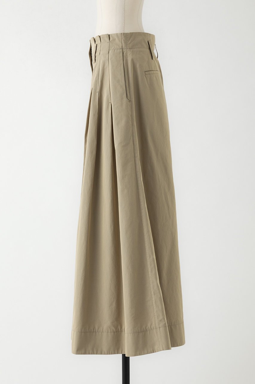 【オーヴィル/EAUVIRE】のワイドタックロングスカート 人気、トレンドファッション・服の通販 founy(ファニー) 　ファッション　Fashion　レディースファッション　Fashion for Women　スカート　Skirts　ロングスカート　Long Skirts / Maxi & Midi Skirts　シャンブレー　Chambray, Denim-Like Fabric　スタイリッシュ　Stylish, Fashionable　フレア　Flare, Flared　ロング　Long, Long-Length　新作・新入荷　New Arrivals / New In　other-2|ID: prp329100004874015 ipo3291000000036354492