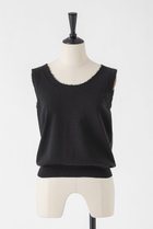 【オーヴィル/EAUVIRE】のコットンリネンニットタンク ブラック|ID: prp329100004874016 ipo3291000000036354510