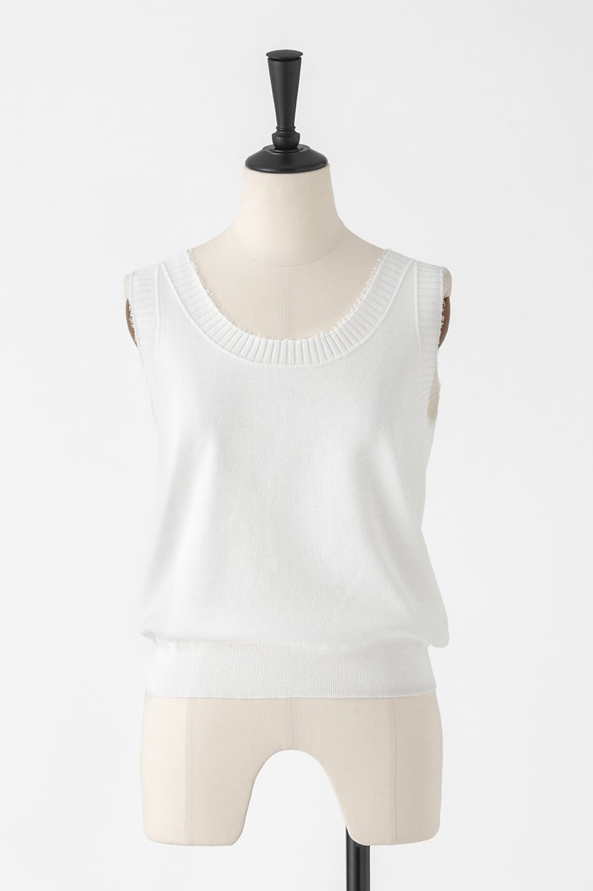 【オーヴィル/EAUVIRE】のコットンリネンニットタンク 大人の最旬トレンドファッション＆コーディネート founy(ファウニー) 　ファッション　Fashion　レディースファッション　Fashion for Women　トップス・カットソー　Cut & Sew Tops　ニット　Knit Tops & Sweaters　カジュアルプルオーバー・ニットトップス　Pullovers & Knit Tops / Casual Pullovers　ジャケット　Jacket, Outerwear　タンク　Tank Top, Sleeveless Top　夏　Summer　日本製　Made In Japan　 other-1|ID: prp329100004874016 ipo3291000000036873926