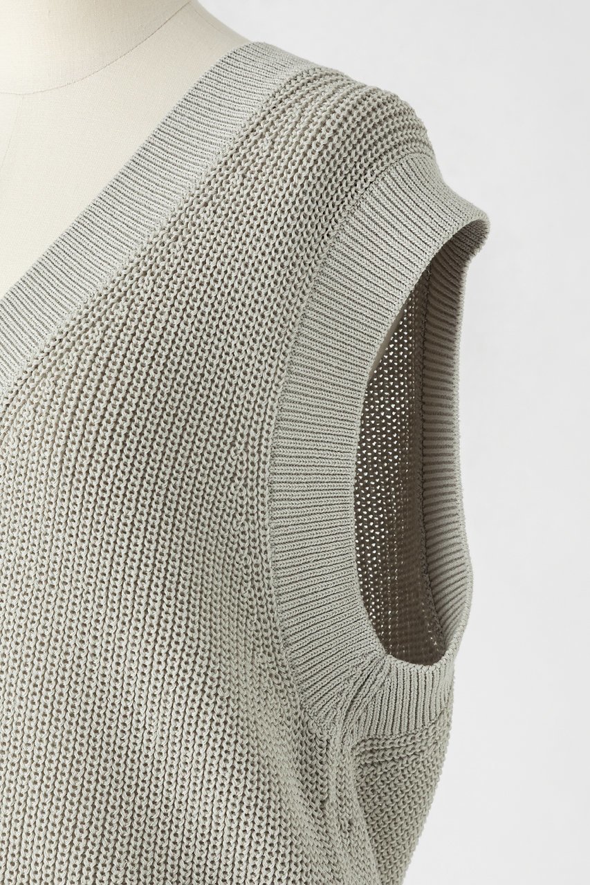 【オーヴィル/EAUVIRE】のコットンリネンVネックベスト 人気、トレンドファッション・服の通販 founy(ファニー) 　ファッション　Fashion　レディースファッション　Fashion for Women　トップス・カットソー　Cut & Sew Tops　ニット　Knit Tops & Sweaters　ベスト&ジレ / 重ね着スタイル　Vests & Gilets　カジュアルプルオーバー・ニットトップス　Pullovers & Knit Tops / Casual Pullovers　Vネックトップス　V-Neck Tops / V-Cut Neckline Shirts　ベスト　Vest, Waistcoat　リネン　Linen, Linen Fabric　夏　Summer　日本製　Made In Japan　春　Spring　畦　Ribbed Knit　other-5|ID: prp329100004874018 ipo3291000000036873961