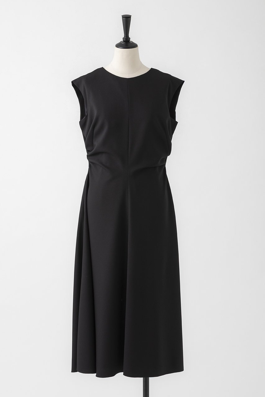 【オーヴィル/EAUVIRE】のドレープドレス インテリア・キッズ・メンズ・レディースファッション・服の通販 founy(ファニー) 　ファッション　Fashion　レディースファッション　Fashion for Women　ワンピース　Dresses　フォーマル・パーティードレス・結婚式用ドレス　Elegant & Casual Dresses　チュニック　Tunic Tops & Dresses　ジョーゼット　Georgette, Semi-Sheer Fabric　チュニック　Tunic, Long Top　ドレープ　Drape, Draping Fabric　ヴィンテージ　Vintage Style　新作・新入荷　New Arrivals / New In　日本製　Made In Japan　ブラック|ID: prp329100004874020 ipo3291000000036354549