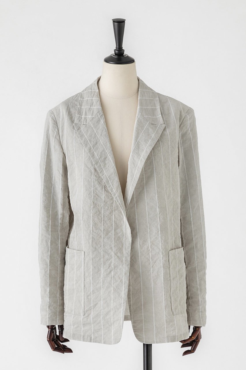 【オーヴィル/EAUVIRE】のテクニカルワッシャーストライプジャケット インテリア・キッズ・メンズ・レディースファッション・服の通販 founy(ファニー) 　ファッション　Fashion　レディースファッション　Fashion for Women　アウター　Coat / Outerwear Collection　レディースジャケット・軽アウター　Jackets　ジャケット　Jacket, Outerwear　ストライプ　Stripe, Striped Pattern　パッチ　Patch, Appliqué　フロント　Front, Front Design　ポケット　Pocket, Pocket Detail　メタリック　Metallic, Shiny Finish　メタル　Metal, Metal Parts　ラグジュアリー　Luxury, Elegant　リラックス　Relax, Relaxed Fit　ワッシャー　Washer, Crinkled Finish　新作・新入荷　New Arrivals / New In　サンド|ID: prp329100004874023 ipo3291000000036354569