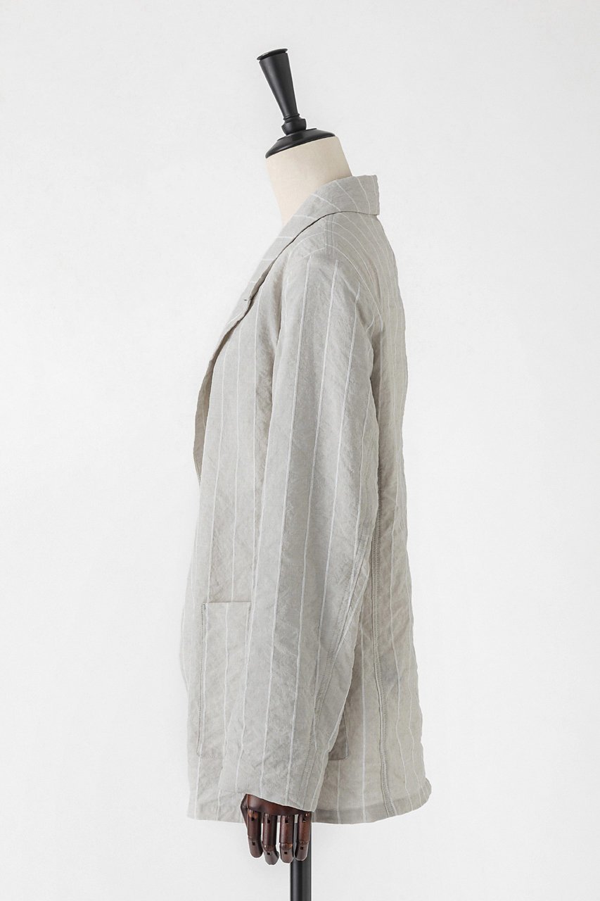 【オーヴィル/EAUVIRE】のテクニカルワッシャーストライプジャケット 人気、トレンドファッション・服の通販 founy(ファニー) 　ファッション　Fashion　レディースファッション　Fashion for Women　アウター　Coat / Outerwear Collection　レディースジャケット・軽アウター　Jackets　ジャケット　Jacket, Outerwear　ストライプ　Stripe, Striped Pattern　パッチ　Patch, Appliqué　フロント　Front, Front Design　ポケット　Pocket, Pocket Detail　メタリック　Metallic, Shiny Finish　メタル　Metal, Metal Parts　ラグジュアリー　Luxury, Elegant　リラックス　Relax, Relaxed Fit　ワッシャー　Washer, Crinkled Finish　新作・新入荷　New Arrivals / New In　other-2|ID: prp329100004874023 ipo3291000000036354570