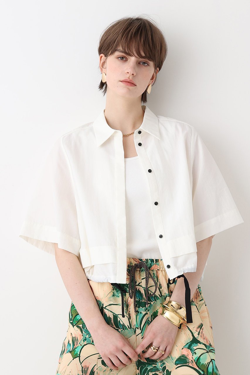 【アルアバイル/allureville】のシャツカラーブルゾン 人気、トレンドファッション・服の通販 founy(ファニー) 　ファッション　Fashion　レディースファッション　Fashion for Women　アウター　Coat / Outerwear Collection　レディースジャケット・軽アウター　Jackets　ブルゾンジャケット・スポーティアウター　Blouson Jackets　ジャケット　Jacket, Outerwear　スマート　Smart, Elegant　スリーブ　Sleeve, Long Sleeve / Short Sleeve　ドローコード　Drawcord, Drawstring Cord　フロント　Front, Front Design　ブルゾン　Blouson, Bomber Jacket　新作・新入荷　New Arrivals / New In　other-5|ID: prp329100004874030 ipo3291000000036354654