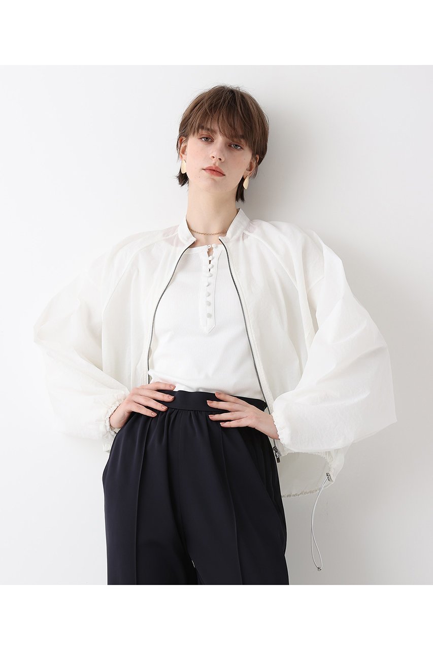 【アルアバイル/allureville】のトランスペアレントコクーンブルゾン 人気、トレンドファッション・服の通販 founy(ファニー) 　ファッション　Fashion　レディースファッション　Fashion for Women　アウター　Coat / Outerwear Collection　レディースジャケット・軽アウター　Jackets　ブルゾンジャケット・スポーティアウター　Blouson Jackets　ジャケット　Jacket, Outerwear　ストレッチ　Stretch, Stretchy Fabric　スリーブ　Sleeve, Long Sleeve / Short Sleeve　トレンド　Trend, Trending Now　ドローコード　Drawcord, Drawstring Cord　バランス　Balance, Style Balance　フォルム　Silhouette, Form　ブルゾン　Blouson, Bomber Jacket　新作・新入荷　New Arrivals / New In　 other-1|ID: prp329100004874032 ipo3291000000036354656