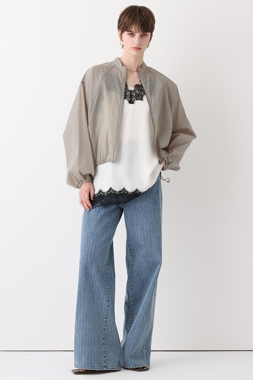 【アルアバイル/allureville】のトランスペアレントコクーンブルゾン 人気、トレンドファッション・服の通販 founy(ファニー) 　ファッション　Fashion　レディースファッション　Fashion for Women　アウター　Coat / Outerwear Collection　レディースジャケット・軽アウター　Jackets　ブルゾンジャケット・スポーティアウター　Blouson Jackets　ジャケット　Jacket, Outerwear　ストレッチ　Stretch, Stretchy Fabric　スリーブ　Sleeve, Long Sleeve / Short Sleeve　トレンド　Trend, Trending Now　ドローコード　Drawcord, Drawstring Cord　バランス　Balance, Style Balance　フォルム　Silhouette, Form　ブルゾン　Blouson, Bomber Jacket　再入荷　Restock / Back in Stock　other-2|ID: prp329100004874033 ipo3291000000037213588