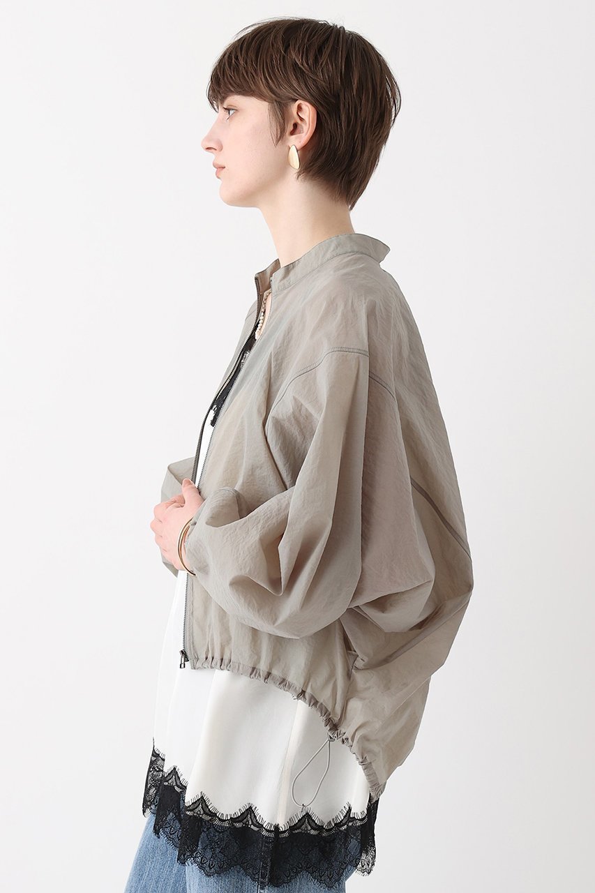 【アルアバイル/allureville】のトランスペアレントコクーンブルゾン 人気、トレンドファッション・服の通販 founy(ファニー) 　ファッション　Fashion　レディースファッション　Fashion for Women　アウター　Coat / Outerwear Collection　レディースジャケット・軽アウター　Jackets　ブルゾンジャケット・スポーティアウター　Blouson Jackets　ジャケット　Jacket, Outerwear　ストレッチ　Stretch, Stretchy Fabric　スリーブ　Sleeve, Long Sleeve / Short Sleeve　トレンド　Trend, Trending Now　ドローコード　Drawcord, Drawstring Cord　バランス　Balance, Style Balance　フォルム　Silhouette, Form　ブルゾン　Blouson, Bomber Jacket　再入荷　Restock / Back in Stock　other-4|ID: prp329100004874033 ipo3291000000037213590