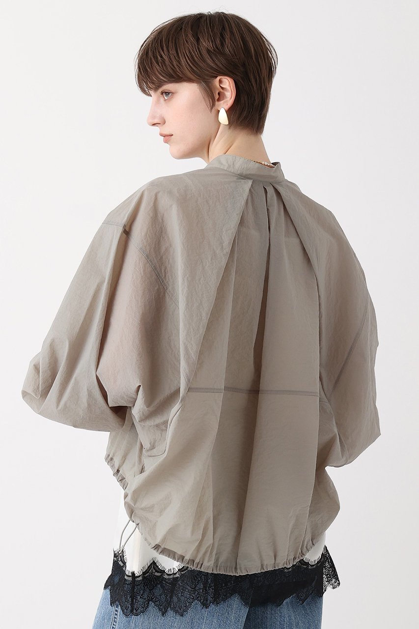 【アルアバイル/allureville】のトランスペアレントコクーンブルゾン 人気、トレンドファッション・服の通販 founy(ファニー) 　ファッション　Fashion　レディースファッション　Fashion for Women　アウター　Coat / Outerwear Collection　レディースジャケット・軽アウター　Jackets　ブルゾンジャケット・スポーティアウター　Blouson Jackets　ジャケット　Jacket, Outerwear　ストレッチ　Stretch, Stretchy Fabric　スリーブ　Sleeve, Long Sleeve / Short Sleeve　トレンド　Trend, Trending Now　ドローコード　Drawcord, Drawstring Cord　バランス　Balance, Style Balance　フォルム　Silhouette, Form　ブルゾン　Blouson, Bomber Jacket　再入荷　Restock / Back in Stock　other-5|ID: prp329100004874033 ipo3291000000037213591