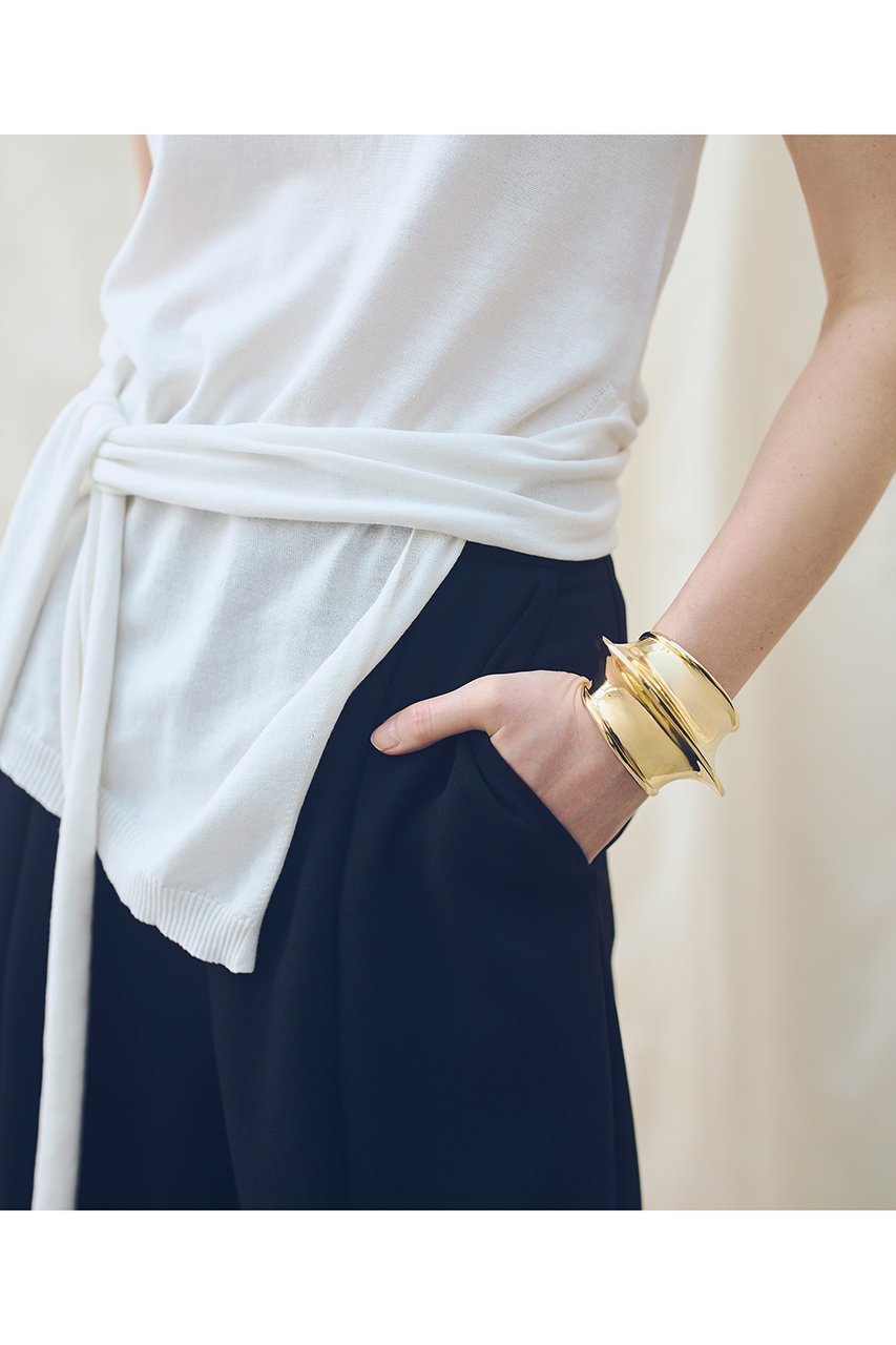 【アルアバイル/allureville】のコットンシルクリネンタンクトップ 人気、トレンドファッション・服の通販 founy(ファニー) 　ファッション　Fashion　レディースファッション　Fashion for Women　トップス・カットソー　Cut & Sew Tops　ニット　Knit Tops & Sweaters　カジュアルプルオーバー・ニットトップス　Pullovers & Knit Tops / Casual Pullovers　インナー　Innerwear　シルク　Silk, 100% Silk　シンプル　Simple, Minimal　ジャケット　Jacket, Outerwear　タンク　Tank Top, Sleeveless Top　ドレープ　Drape, Draping Fabric　バランス　Balance, Style Balance　リネン　Linen, Linen Fabric　リボン　Ribbon, Bow　新作・新入荷　New Arrivals / New In　other-2|ID: prp329100004874034 ipo3291000000036354677