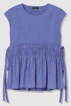 【アルアバイル/allureville】の刺繍プリーツペプラムプルオーバー ブルー|ID: prp329100004874047 ipo3291000000036354760