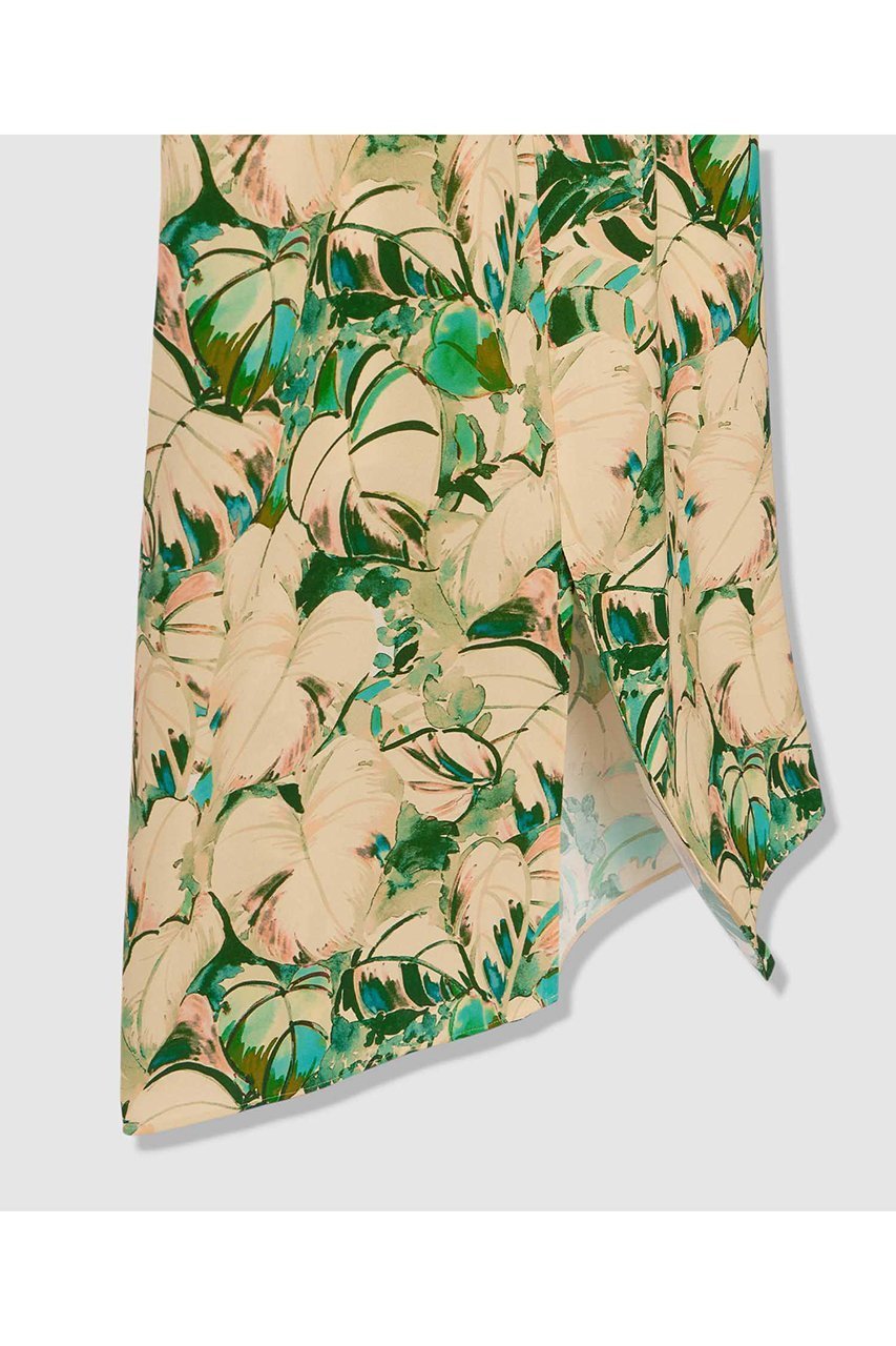 【アルアバイル/allureville】のボタニカルプリントワンピース 人気、トレンドファッション・服の通販 founy(ファニー) 　ファッション　Fashion　レディースファッション　Fashion for Women　ワンピース　Dresses　チュニック　Tunic Tops & Dresses　シンプル　Simple, Minimal　チュニック　Tunic, Long Top　ドレス　Dress, One-Piece　フォルム　Silhouette, Form　フロント　Front, Front Design　プリント　Print, Printed Pattern　ボタニカル　Botanical, Floral Pattern　リボン　Ribbon, Bow　ロング　Long, Long-Length　エレガント 上品　Elegant　新作・新入荷　New Arrivals / New In　other-5|ID: prp329100004874050 ipo3291000000036354796