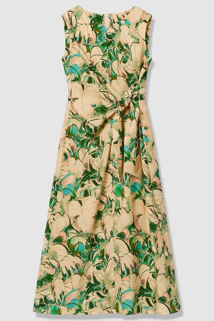 【アルアバイル/allureville】のボタニカルプリントワンピース インテリア・キッズ・メンズ・レディースファッション・服の通販 founy(ファニー) https://founy.com/ ファッション Fashion レディースファッション Fashion for Women ワンピース Dresses チュニック Tunic Tops & Dresses シンプル Simple, Minimal チュニック Tunic, Long Top ドレス Dress, One-Piece フォルム Silhouette, Form フロント Front, Front Design プリント Print, Printed Pattern ボタニカル Botanical, Floral Pattern リボン Ribbon, Bow エレガント 上品 Elegant 新作・新入荷 New Arrivals / New In |ID: prp329100004874051 ipo3291000000036958003