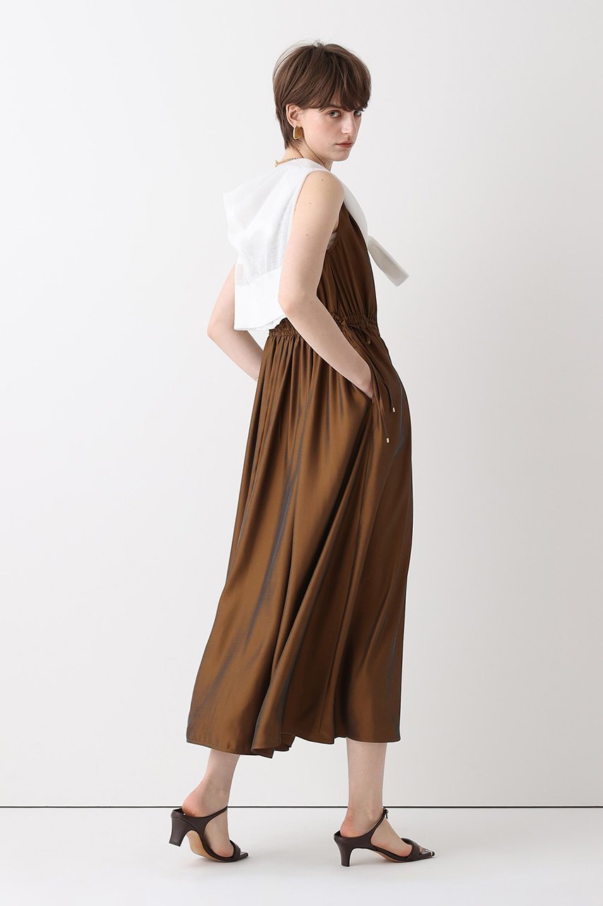 【アルアバイル/allureville】のドロストオープンドレス 大人の最旬トレンドファッション＆コーディネート founy(ファウニー) 　ファッション　Fashion　レディースファッション　Fashion for Women　ワンピース　Dresses　フォーマル・パーティードレス・結婚式用ドレス　Elegant & Casual Dresses　チュニック　Tunic Tops & Dresses　アクセサリー　Fashion Accessories　キュプラ　Cupro, Eco Fabric　シューズ　Shoes, Footwear　チュニック　Tunic, Long Top　ドレープ　Drape, Draping Fabric　ロング　Long, Long-Length　エレガント 上品　Elegant　other-4|ID: prp329100004874054 ipo3291000000036895661