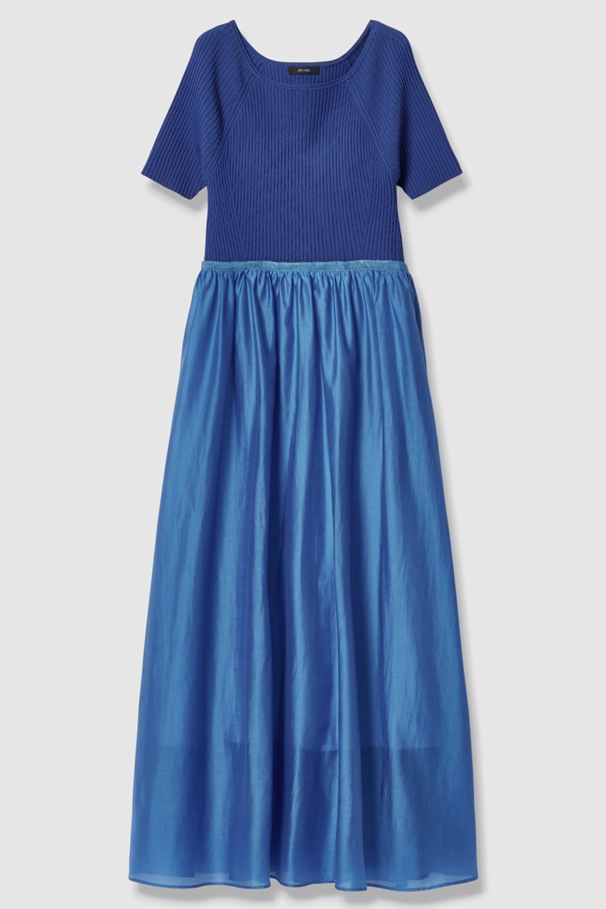 【アルアバイル/allureville】のニットコンビシアオーガンワンピース 人気、トレンドファッション・服の通販 founy(ファニー) 　ファッション　Fashion　レディースファッション　Fashion for Women　ワンピース　Dresses　チュニック　Tunic Tops & Dresses　シアー　Sheer, See-Through　シルク　Silk, 100% Silk　チュニック　Tunic, Long Top　ドッキング　Docking, Mixed Material　フィット　Fit, Slim Fit　フレア　Flare, Flared　リブニット　Rib Knit, Ribbed Knit　ロング　Long, Long-Length　エレガント 上品　Elegant　新作・新入荷　New Arrivals / New In　 other-1|ID: prp329100004874056 ipo3291000000036354832