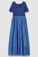 【アルアバイル/allureville】のニットコンビシアオーガンワンピース 大人の最旬トレンドファッション＆コーディネート founy(ファウニー) ファッション Fashion レディースファッション Fashion for Women ワンピース Dresses チュニック Tunic Tops & Dresses シアー Sheer, See-Through シルク Silk, 100% Silk チュニック Tunic, Long Top ドッキング Docking, Mixed Material フィット Fit, Slim Fit フレア Flare, Flared リブニット Rib Knit, Ribbed Knit ロング Long, Long-Length エレガント 上品 Elegant |ID:prp329100004874057