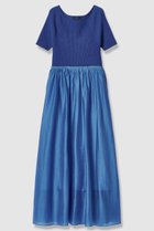 【アルアバイル/allureville】のニットコンビシアオーガンワンピース ブルー|ID: prp329100004874057 ipo3291000000037239490