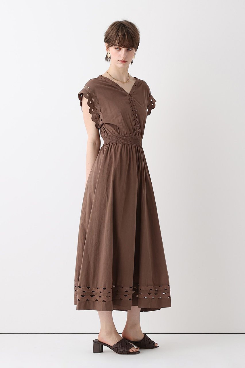 【アルアバイル/allureville】のウェーブレースフレンチスリーブワンピース 人気、トレンドファッション・服の通販 founy(ファニー) 　ファッション　Fashion　レディースファッション　Fashion for Women　ワンピース　Dresses　チュニック　Tunic Tops & Dresses　インド　Indian Textile　ウェーブ　Wavy Pattern　オーガニック　Organic Cotton　サマー　Summer, Summer Style　スリーブ　Sleeve, Long Sleeve / Short Sleeve　チュニック　Tunic, Long Top　ドレス　Dress, One-Piece　フレンチ　French, French Style　レース　Lace, Lace Fabric　ロング　Long, Long-Length　夏　Summer　新作・新入荷　New Arrivals / New In　other-2|ID: prp329100004874060 ipo3291000000036354864