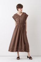 【アルアバイル/allureville】のウェーブレースフレンチスリーブワンピース 大人の最旬トレンドファッション＆コーディネート founy(ファウニー) ファッション Fashion レディースファッション Fashion for Women ワンピース Dresses チュニック Tunic Tops & Dresses インド Indian Textile ウェーブ Wavy Pattern オーガニック Organic Cotton サマー Summer, Summer Style スリーブ Sleeve, Long Sleeve / Short Sleeve チュニック Tunic, Long Top ドレス Dress, One-Piece フレンチ French, French Style レース Lace, Lace Fabric ロング Long, Long-Length 夏 Summer |ID:prp329100004874060