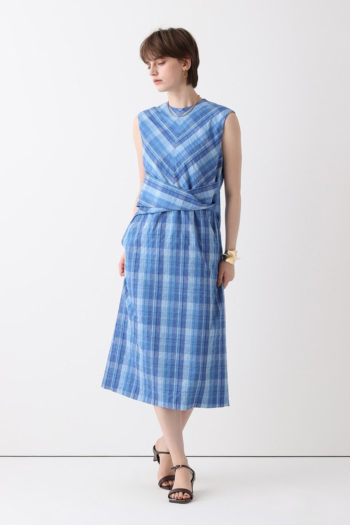 【アルアバイル/allureville】のオンブレチェックツイストワンピース インテリア・キッズ・メンズ・レディースファッション・服の通販 founy(ファニー) https://founy.com/ ファッション Fashion レディースファッション Fashion for Women ワンピース Dresses チュニック Tunic Tops & Dresses チェック Check, Plaid, Tartan チュニック Tunic, Long Top フランス France, French リボン Ribbon, Bow ロング Long, Long-Length 夏 Summer 春 Spring S/S・春夏 SS, Spring/Summer, Warm Season |ID: prp329100004874062 ipo3291000000036895670