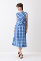 【アルアバイル/allureville】のオンブレチェックツイストワンピース 大人の最旬トレンドファッション＆コーディネート founy(ファウニー) ファッション Fashion レディースファッション Fashion for Women ワンピース Dresses チュニック Tunic Tops & Dresses チェック Check, Plaid, Tartan チュニック Tunic, Long Top フランス France, French リボン Ribbon, Bow ロング Long, Long-Length 夏 Summer 新作・新入荷 New Arrivals / New In 春 Spring S/S・春夏 SS, Spring/Summer, Warm Season |ID:prp329100004874062