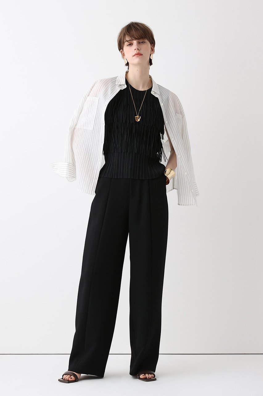 【アルアバイル/allureville】のストライプシアーシャツ 人気、トレンドファッション・服の通販 founy(ファニー) ファッション Fashion レディースファッション Fashion for Women トップス・カットソー Cut & Sew Tops シャツ・ブラウス・オフィスカジュアル Elegant Blouses & Button-Ups なめらか Smooth, Silky Texture キュプラ Cupro, Eco Fabric シルク Silk, 100% Silk ストライプ Stripe, Striped Pattern スリーブ Sleeve, Long Sleeve / Short Sleeve パッチ Patch, Appliqué ポケット Pocket, Pocket Detail ロング Long, Long-Length エレガント 上品 Elegant 切替 Switching, Contrast Panel 新作・新入荷 New Arrivals / New In other-2|ID: prp329100004874064 ipo3291000000036354888