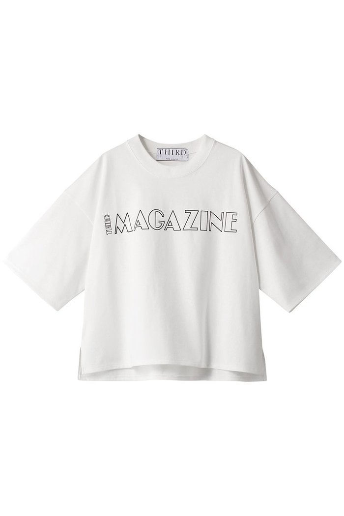 【サードマガジン/THIRD MAGAZINE】のTHIRD MAGAZINE ロゴTシャツ インテリア・キッズ・メンズ・レディースファッション・服の通販 founy(ファニー) https://founy.com/ ファッション Fashion レディースファッション Fashion for Women トップス・カットソー Cut & Sew Tops シャツ・ブラウス・オフィスカジュアル Elegant Blouses & Button-Ups ロングTシャツ・Tシャツ Longline T-Shirts & Tees カットソー・ベーシックTシャツ Cut-and-Sewn Tops / Stretch Tees & Basics おすすめ Recommended / Our Picks カットソー Cut and Sewn Top ショート Short, Short Length ジャケット Jacket, Outerwear スリーブ Sleeve, Long Sleeve / Short Sleeve バランス Balance, Style Balance プリント Print, Printed Pattern 再入荷 Restock / Back in Stock |ID: prp329100004874077 ipo3291000000036354966