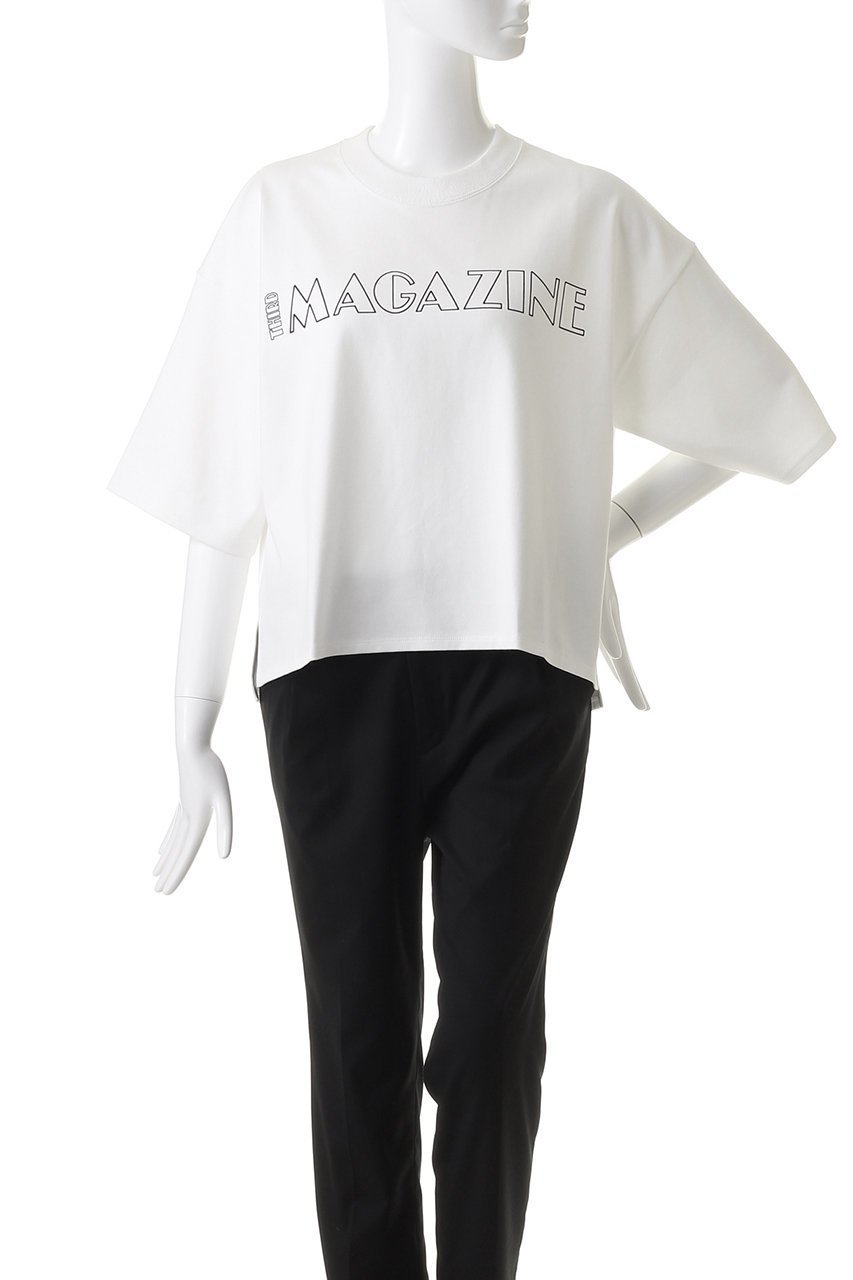 【サードマガジン/THIRD MAGAZINE】のTHIRD MAGAZINE ロゴTシャツ 人気、トレンドファッション・服の通販 founy(ファニー) 　ファッション　Fashion　レディースファッション　Fashion for Women　トップス・カットソー　Cut & Sew Tops　シャツ・ブラウス・オフィスカジュアル　Elegant Blouses & Button-Ups　ロングTシャツ・Tシャツ　Longline T-Shirts & Tees　カットソー・ベーシックTシャツ　Cut-and-Sewn Tops / Stretch Tees & Basics　おすすめ　Recommended / Our Picks　カットソー　Cut and Sewn Top　ショート　Short, Short Length　ジャケット　Jacket, Outerwear　スリーブ　Sleeve, Long Sleeve / Short Sleeve　バランス　Balance, Style Balance　プリント　Print, Printed Pattern　再入荷　Restock / Back in Stock　other-2|ID: prp329100004874077 ipo3291000000036354968