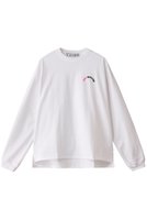 【サードマガジン/THIRD MAGAZINE】のラウンドロゴロングTシャツ 人気、トレンドファッション・服の通販 founy(ファニー) ファッション Fashion レディースファッション Fashion for Women トップス・カットソー Cut & Sew Tops シャツ・ブラウス・オフィスカジュアル Elegant Blouses & Button-Ups ロングTシャツ・Tシャツ Longline T-Shirts & Tees カットソー・ベーシックTシャツ Cut-and-Sewn Tops / Stretch Tees & Basics シンプル Simple, Minimal スリーブ Sleeve, Long Sleeve / Short Sleeve ロング Long, Long-Length 長袖 Long Sleeve, Full Sleeve |ID:prp329100004874087