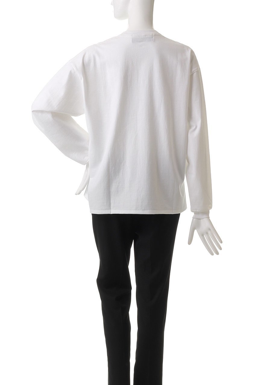 【サードマガジン/THIRD MAGAZINE】のラウンドロゴロングTシャツ 人気、トレンドファッション・服の通販 founy(ファニー) 　ファッション　Fashion　レディースファッション　Fashion for Women　トップス・カットソー　Cut & Sew Tops　シャツ・ブラウス・オフィスカジュアル　Elegant Blouses & Button-Ups　ロングTシャツ・Tシャツ　Longline T-Shirts & Tees　カットソー・ベーシックTシャツ　Cut-and-Sewn Tops / Stretch Tees & Basics　シンプル　Simple, Minimal　スリーブ　Sleeve, Long Sleeve / Short Sleeve　ロング　Long, Long-Length　長袖　Long Sleeve, Full Sleeve　other-4|ID: prp329100004874087 ipo3291000000036355049