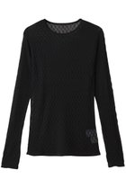 【リムアーク/RIM.ARK】のLace knitting tops/トップス ブラック|ID: prp329100004874107 ipo3291000000036355204