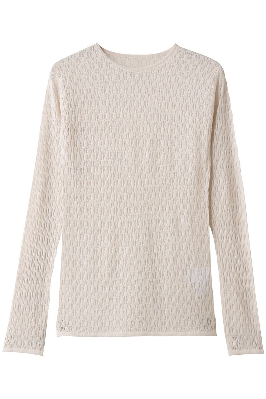【リムアーク/RIM.ARK】のLace knitting tops/トップス インテリア・キッズ・メンズ・レディースファッション・服の通販 founy(ファウニー) 　ファッション　Fashion　レディースファッション　Fashion for Women　トップス・カットソー　Cut & Sew Tops　ニット　Knit Tops & Sweaters　カジュアルプルオーバー・ニットトップス　Pullovers & Knit Tops / Casual Pullovers　レース　Lace, Lace Fabric　エレガント 上品　Elegant　アイボリー|ID: prp329100004874107 ipo3291000000036920660